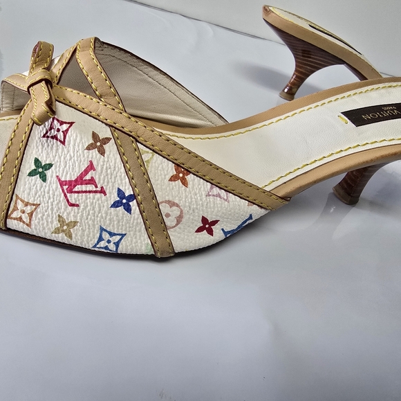 Louis Vuiitton Takashi X Murakami Multicolor mules 38 - Picture 3 of 12
